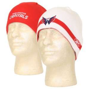   Reversible Reebok Hockey Knit Beanie / Winter Hat: Sports & Outdoors