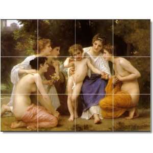  William Bouguereau Angels Wall Tile Mural 14  24x32 using 