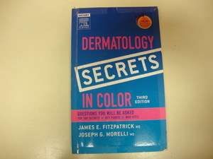 Dermatology Secrets in Color 2007 3rd Edition Reference Illustrated 