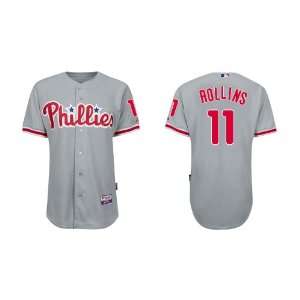  Wholesale Philadelphia Phillies #11 Jimmy Rollins Grey Baseball 