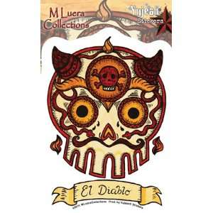  Maryann Luera   El Diablo Day of the Dead Skull   Sticker 