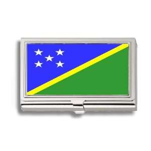  Solomon Islands Islander Flag Business Card Holder Metal 