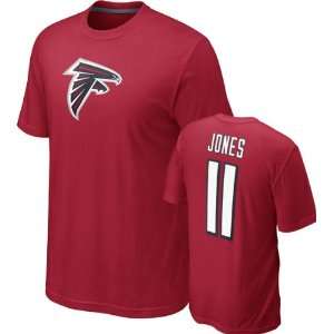 Julio Jones #11 Red Nike Atlanta Falcons Name & Number T Shirt  