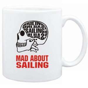 New  Mad About Sailing / Skull  Mug Sports 