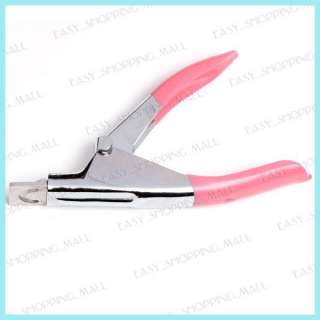 Acrylic Artificial UV Gel Nails Clipper Cutter Pink New  