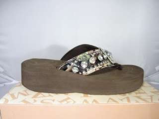   Montana West Rhinestone Concho Western Flip Flops Sandals Shoes Sz 8
