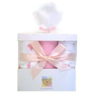  Piccolo Bambino Pink Receiving Blankets Set: Baby