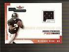 2001 Fleer Tradition Rookie Retro Threads 1 color Michael Vick Jersey 