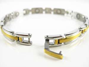 This listing is for one solid stainless steel magnetic bracelet.