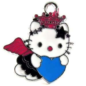  12X DIY Jewelry Making: Cute Angel Hello Kitty with Pink 