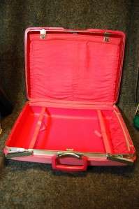   Samsonite Hot Pink Royal Traveler Luggage Train Case Suitcase Set