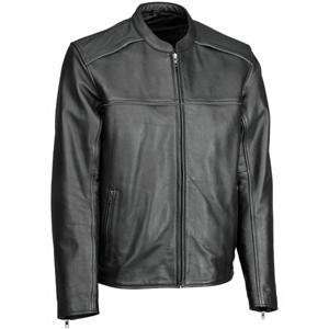  River Road Seneca Cool Leather Jacket   44/Black 