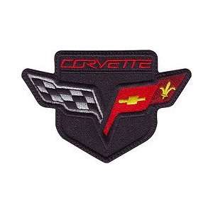  Corvette Shield (black) Embroidered Sew On Patch 