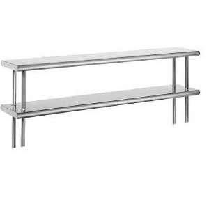 Advance Tabco ODS 12 36 12 x 36 Table Mounted Double Deck Stainless 