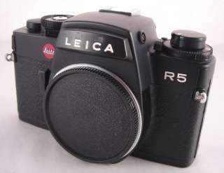 Leica R5 SLR Film Black Camera Body SERIAL # 1720991 INCLUDES DISPLAY 