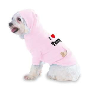  I Love/Heart Terry Hooded (Hoody) T Shirt with pocket for 