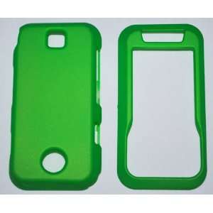 Motorola Rival A455 smartphone Rubberized Hard Case   Green