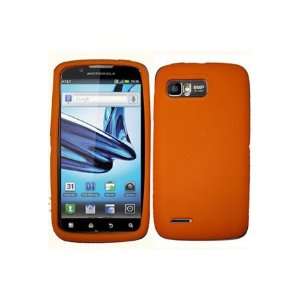  Motorola MB865 Atrix 2 Silicone Skin Case   Orange 