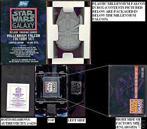 STAR WARS GALAXY MILLENNIUM FALCON 1993 COMPLETE FACTORY SET  