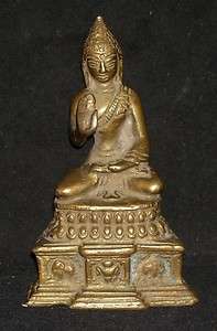 Traditional Indian Hindu Ritual Bronze Statue Of Buddha Good 