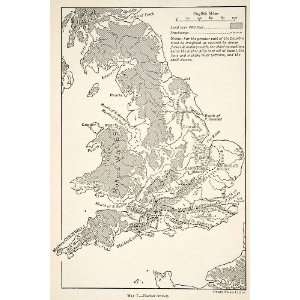   Emery Walker Cartography   Original In Text Lithograph