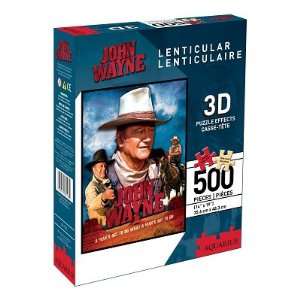  (14x19) John Wayne 500 Piece 3 D Lenticular Jigsaw Puzzle 