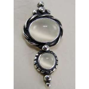   of Gemstones Featuring Two White Moonstone The Silver Dragon Jewelry