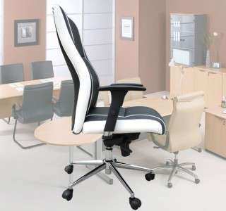 New High Back Leather Office Chair Mid Back Computer Task Desk 