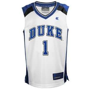  Duke Blue Devils #1 White Rebound Basketball Jersey 