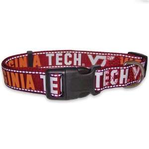  NCAA Virginia Tech Hokies Maroon Large Dog Collar: Sports 