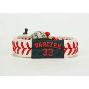    Gamewear MLB Leather Wrist Bands   Jason Varitek