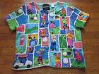 MICHAEL SIMON RARE EXTREMELY DETAILED GOLF SWEATER GOLFERS BALLS 