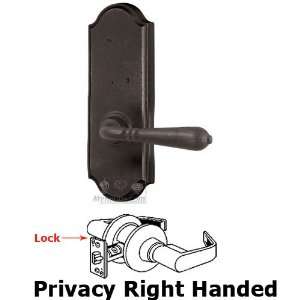 Molten bronze right handed privacy lever   sutton plate 