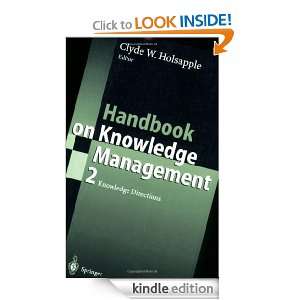   Knowledge Directions Clyde Holsapple  Kindle Store
