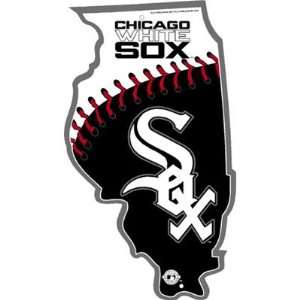  Chicago White Sox Plastic Illinois State Cutout Sign 