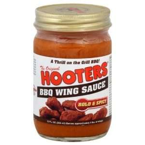 Hooters, Wing Sauce Bbq Bold & Spicy, 12 OZ (Pack of 12)  