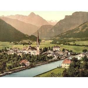 Vintage Travel Poster   Zell on the Ziller (i.e. Zell am Ziller) Tyrol 