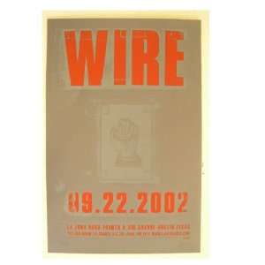  Wire La Zona Rosa Silk Screen Poster Jaime: Everything 