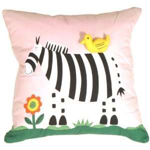  Pillow Decor   Quilted Zooey the Zebra Childrens Pillow 