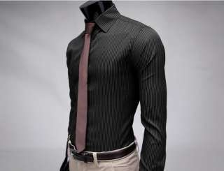 You look cool Mens Fashion Stylish Slim Fit Designer Casual Striped 