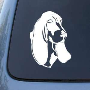 BASSET HOUND HEAD   Dog   Vinyl Car Decal Sticker #1488  Vinyl Color 