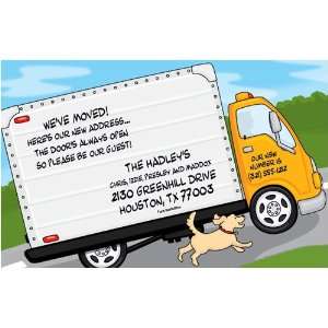  Housewarming   New Address Invitations   Moving Truck 
