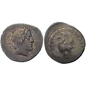  Roman Republic, Mn Fonteius C.f., c. 85 B.C.; Silver 