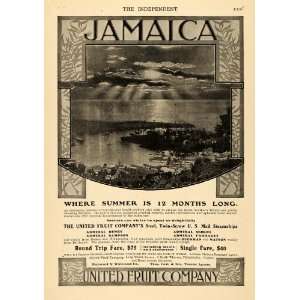 1904 Ad Jamaica United Fruit Tourism Summer Travel   Original Print Ad 