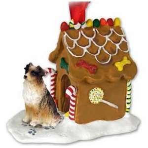  Red Aussie Gingerbread House Christmas Ornament