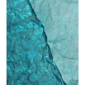  Teal Crushed Organza Fabric: Arts, Crafts & Sewing