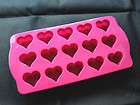 Silicone Chocolate Mould Pink Heart Shape Mold Ice Maker
