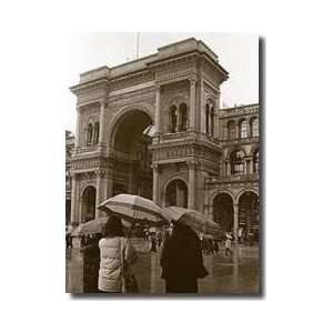  Milan Women In Rain I Giclee Print