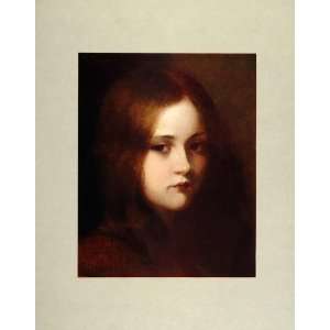  1905 Print Mignon Portrait Young Girl Georg Buchner 