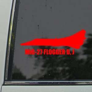  MiG 27 FLOGGER D, J Red Decal Military Soldier Car Red 